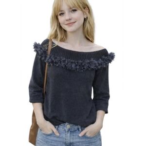 Cabo Off The Shoulder Top Mob Wife Coquette Whimsigoth Going Out Emo Hipster